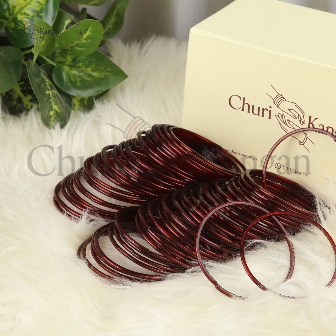 Plain Rashmi Glass Bangles – (24 Bangles)