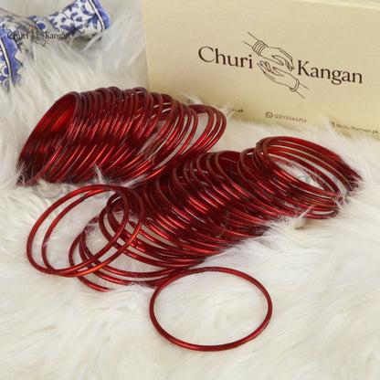 Plain Rashmi Glass Bangles – (24 Bangles)
