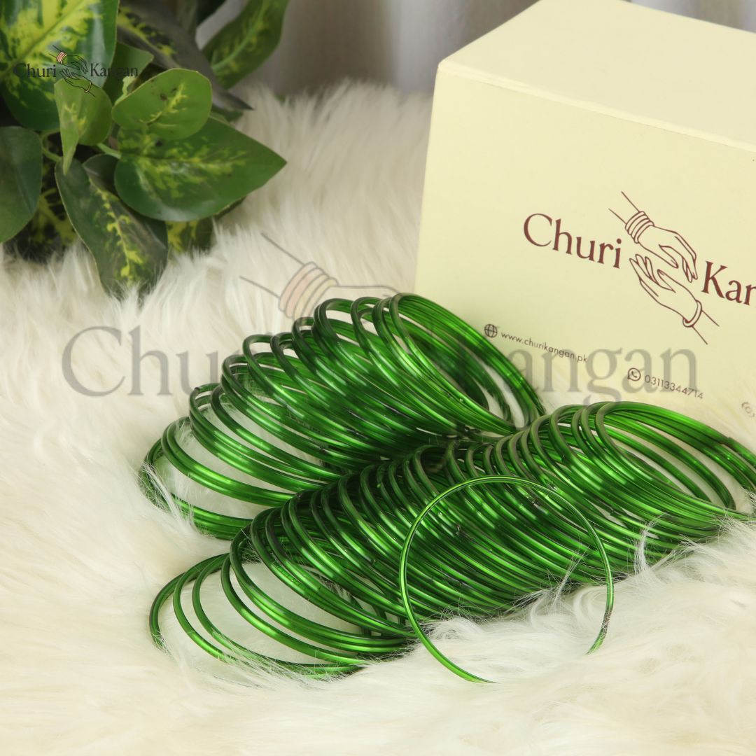 Plain Rashmi Glass Bangles – (24 Bangles)