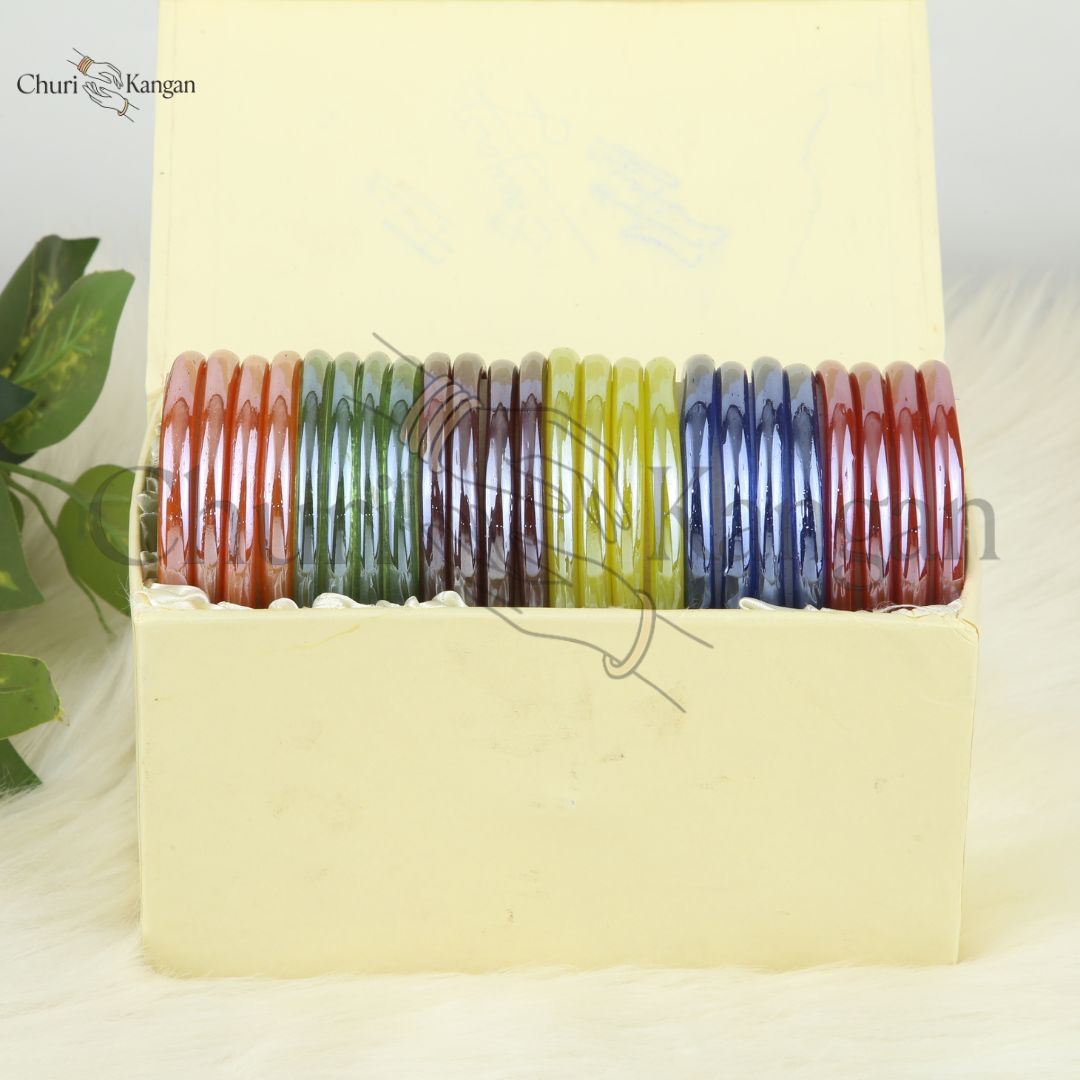 Marble Kada Bangles Gift Box – 24 Piece Set