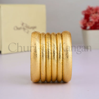 Matte Finish Bangles Set – With Box (6-Pcs Set)