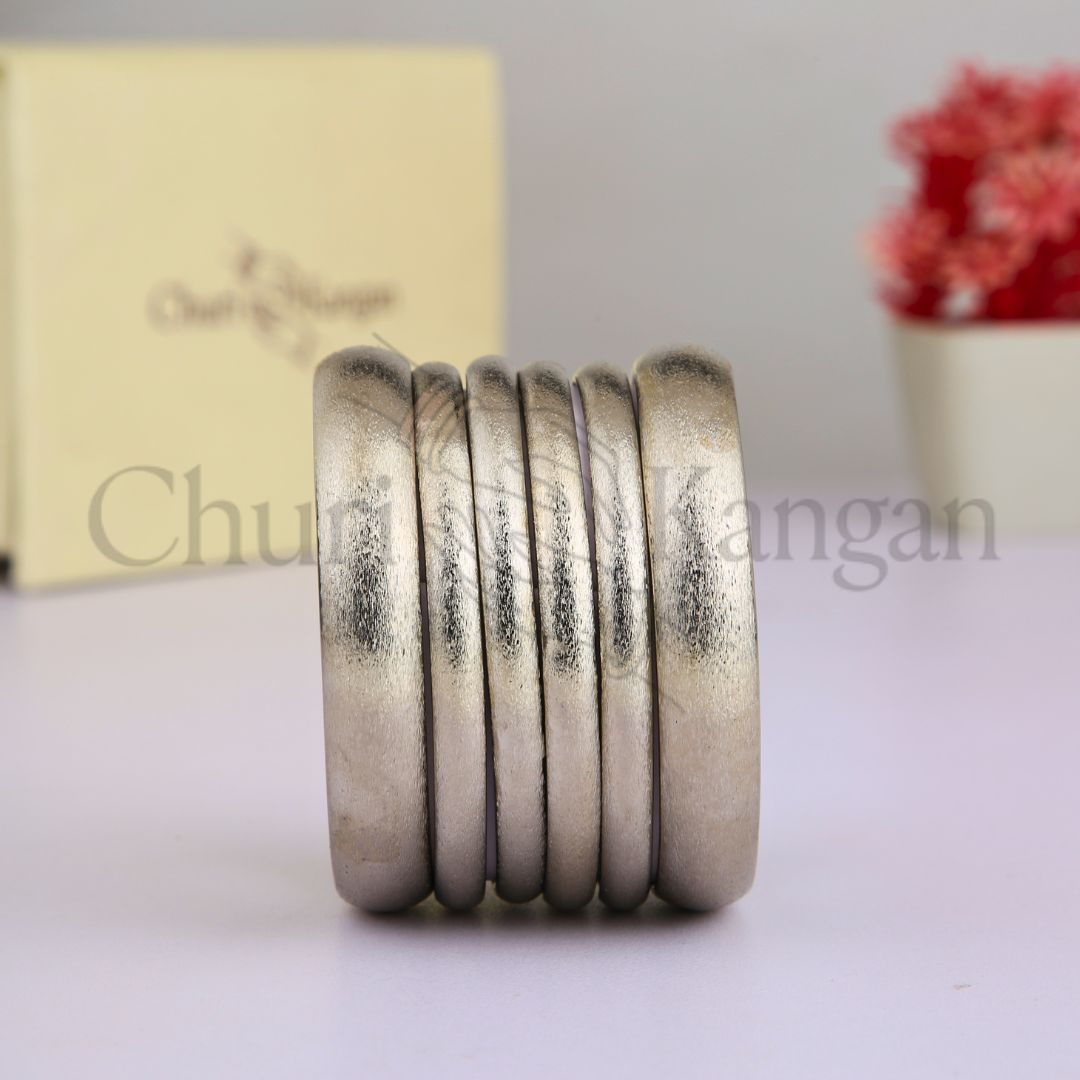 Matte Finish Bangles Set – With Box (6-Pcs Set)