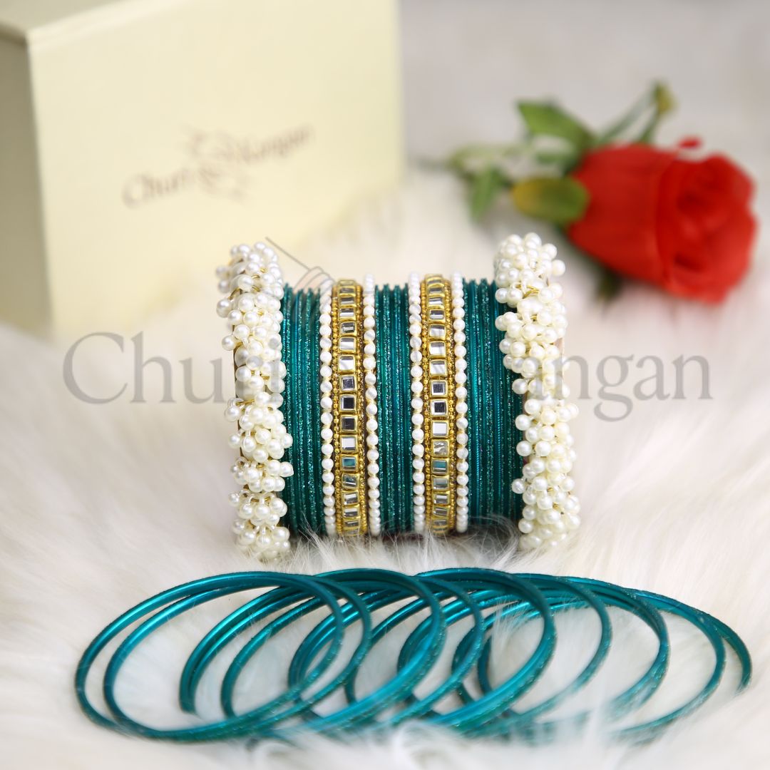 Moonlight Metal Gajra Kundan Set