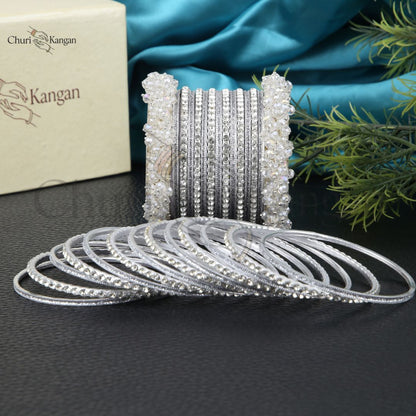 Royal Gajra Bangles Set – Premium Metal Bangles