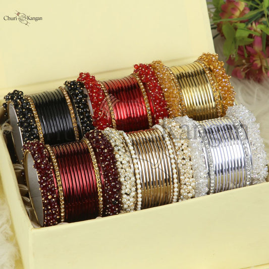 Royal Plain Metal Gajra Gift Box – 6 Premium Sets