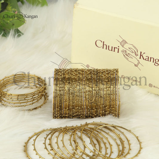 Steel Beaded Bangles – Elegant Everyday Wear